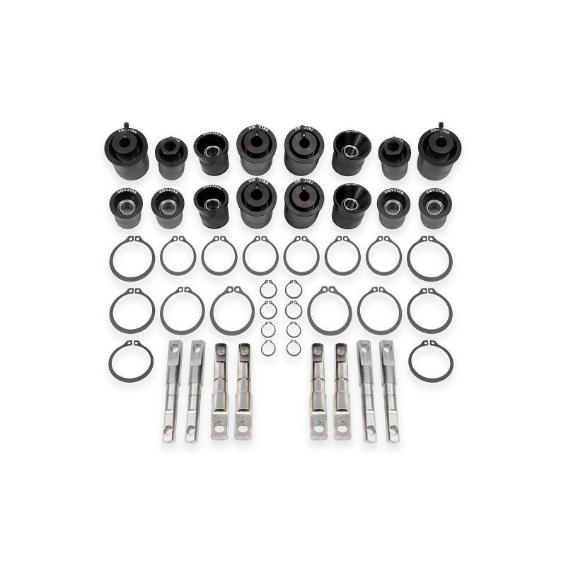 BMR 06-13 Chevrolet Corvette (C6) Z06/ZR1 Front & Rear Control Arm Bearing Kit - Black Anodized