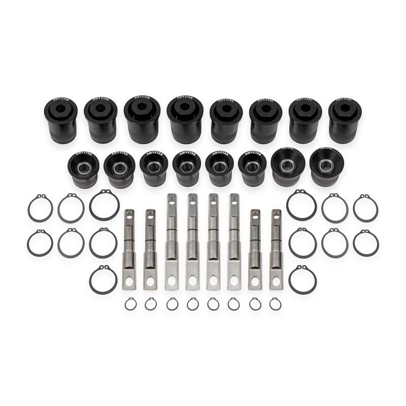 BMR 14-19 Chevrolet Corvette C7 Front & Rear Control Arm Bearing Kit - Black Anodized