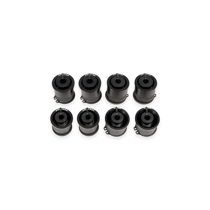 BMR 97-04 Chevrolet Corvette C5 / 05-13 C6 Rear Upper & Lower Control Arms Bearing Kit - Black