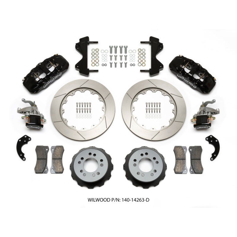 Wilwood AERO4 / MC4 Rear Kit 14.00 Currie Pro-Tour Unit Bearing Floater