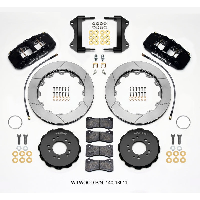 Wilwood AERO6 Front Hat Kit 15.00 2014-up Corvette C7 w/Lines
