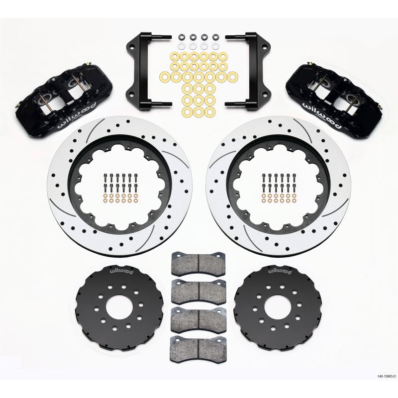 Wilwood AERO6 Front Hat Kit 15.00 Drilled 97-04 Corvette C5/Z06 05-13 C6