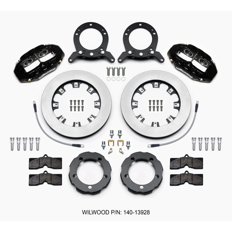 Wilwood D8 Front Hat Kit 12.19in Rotor 76-77 Ford Bronco Dana 44 w/Lines