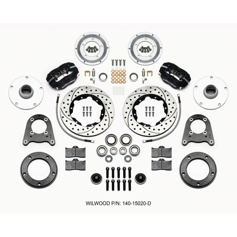 Wilwood Forged Dynalite-M Front Kit 10.75in Drilled 1950-1955 MG-TD/TF