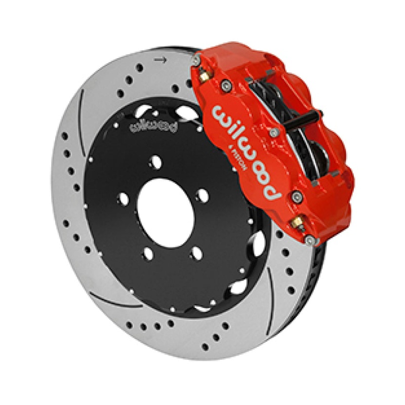Wilwood Forged Narrow Superlite 6R Front Big Brake Kit 14.00in Red 03-11 Crown Victoria