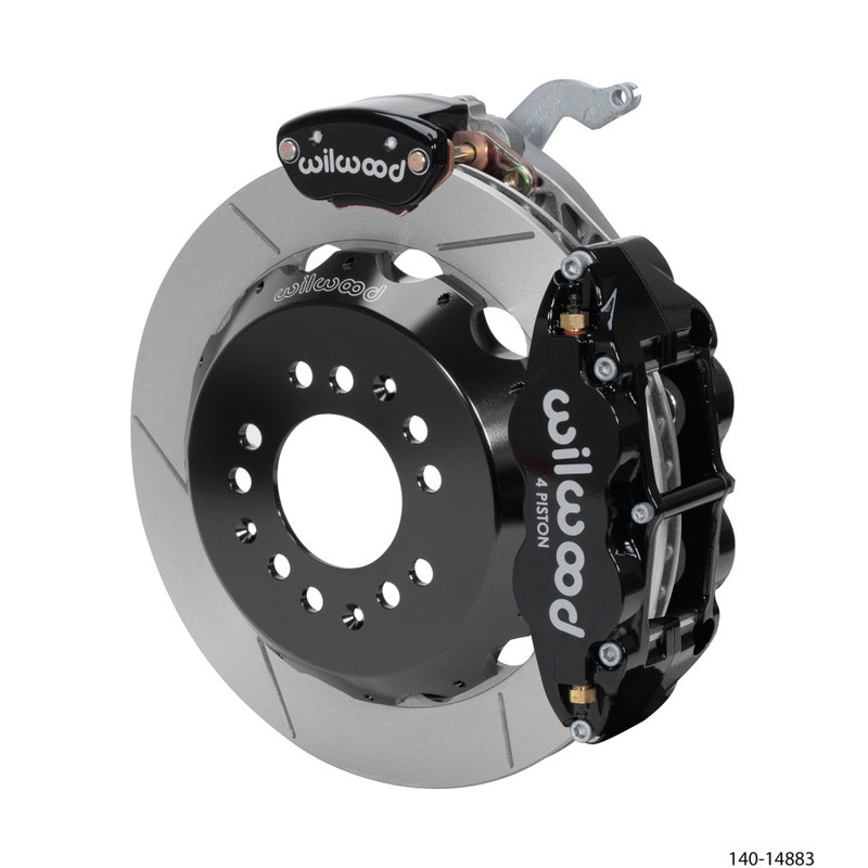 Wilwood Narrow Superlite 4R-MC4 Black Rear Kit 12.88in Slotted Rotor 88-96 Chevy Corvette C4
