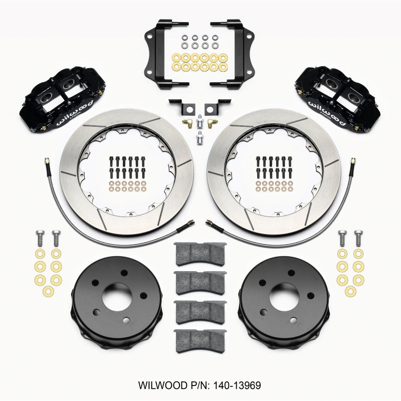Wilwood Narrow Superlite 4R Rear Kit 12.88in 2007-up Jeep JK w/Lines