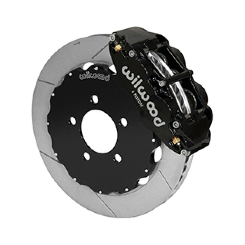 Wilwood Narrow Superlite 6R Front Big Brake Kit 12.88in Slotted Black 05-11 Ford Crown Victoria