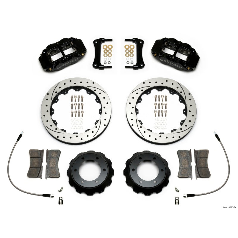 Wilwood Narrow Superlite 6R Front Kit 12.88in Drilled Rotor w/ Lines 05-15 Toyota Tacoma