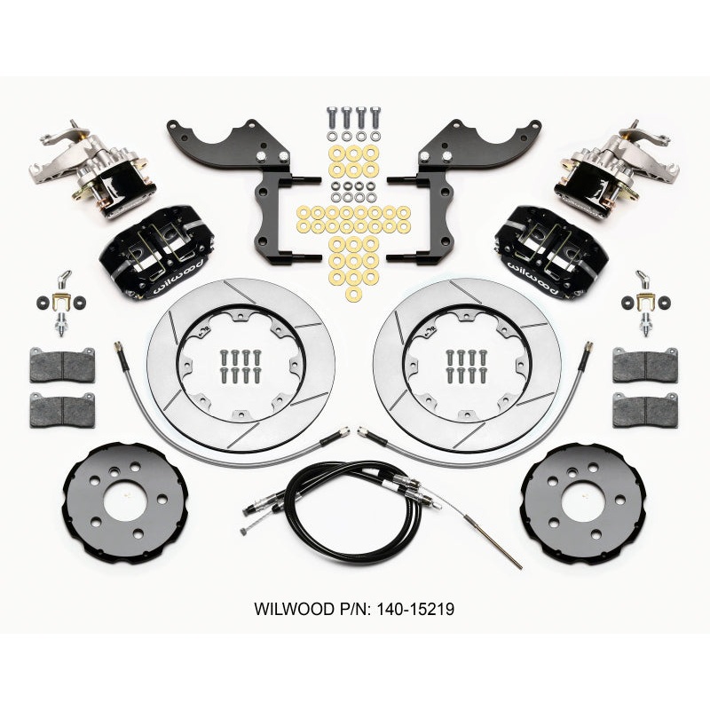 Wilwood Dynapro Radial4 / MC4 Rear Kit 12.19 2014-2015 Mini Cooper w/Lines & Cables