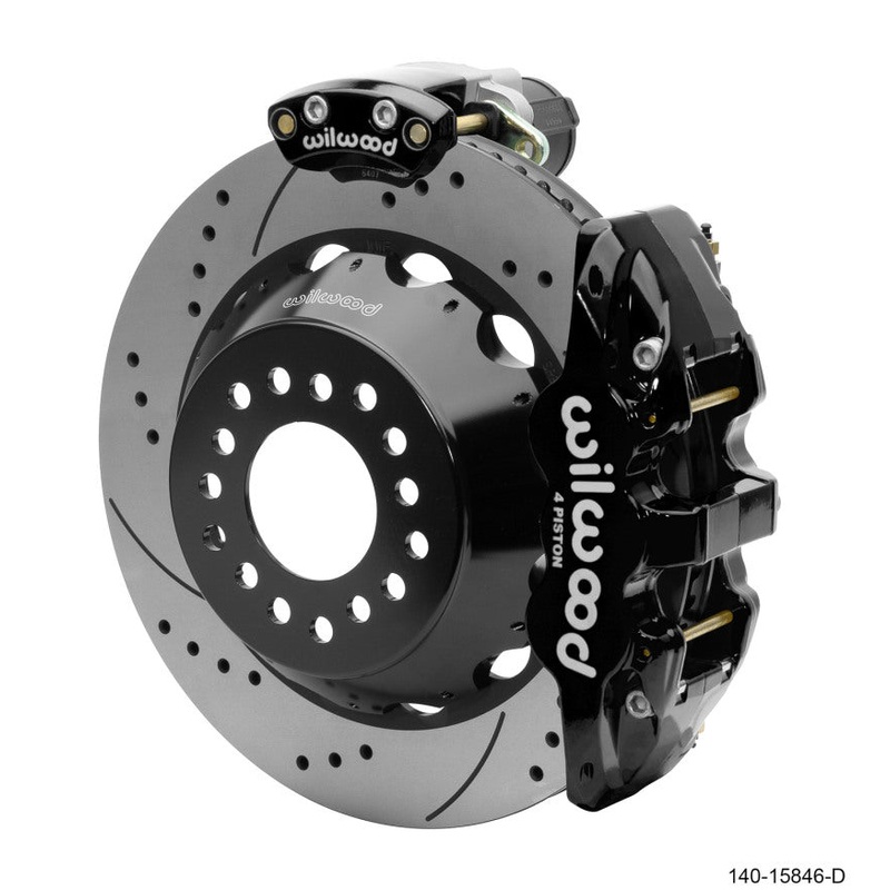 Wilwood Narrow Superlite 4R Rear P-Brk Kit AERO4 14in Rotor Big Ford New Style 2.5in Off - SRP