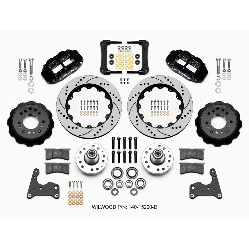 Wilwood Narrow Superlite 6R Front Hub Kit 14.00in Drilled 65-72 CDP C Body -Drum