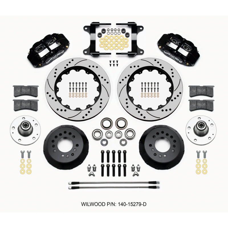 Wilwood Narrow Superlite 6R Front Hub Kit 14.00in Drilled 82-92 Camaro//Firebird