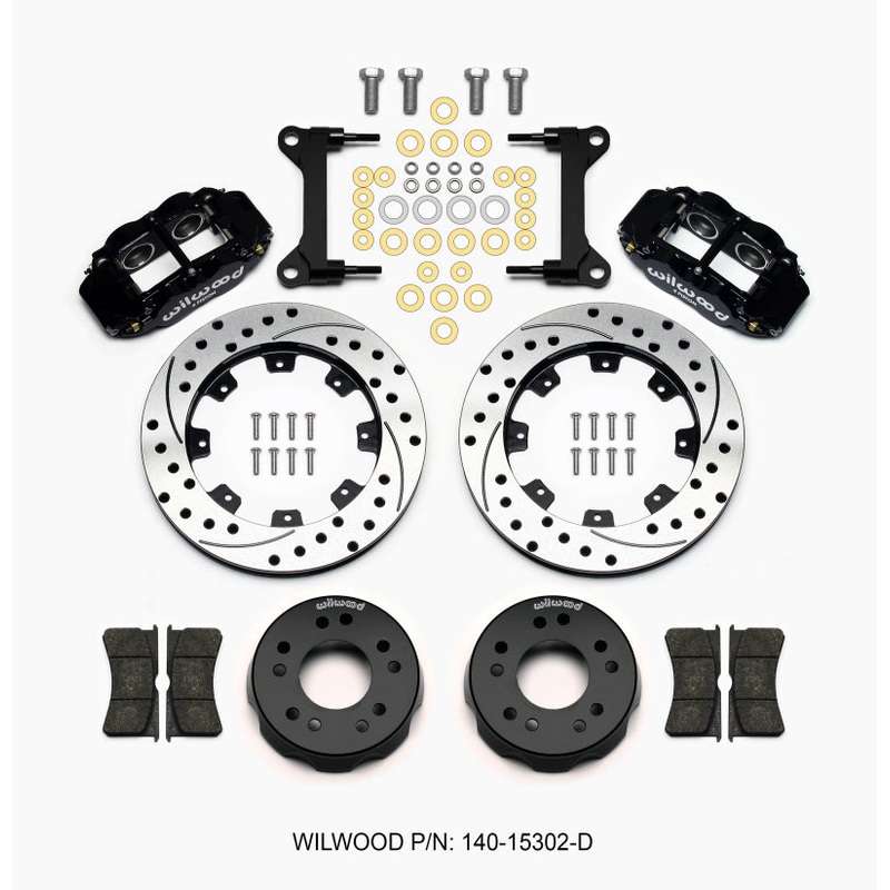 Wilwood Narrow Superlite 6R Front Kit 12.19in Drilled 63-87 C10 w/ Wilwood Pro Spindles