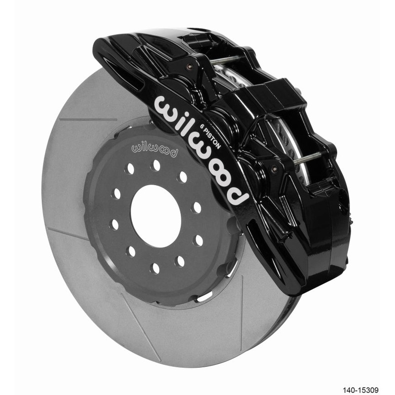 Wilwood SX6R Front Brake Kit 14in GT Slotted Black 05-13 Chevy Corvette