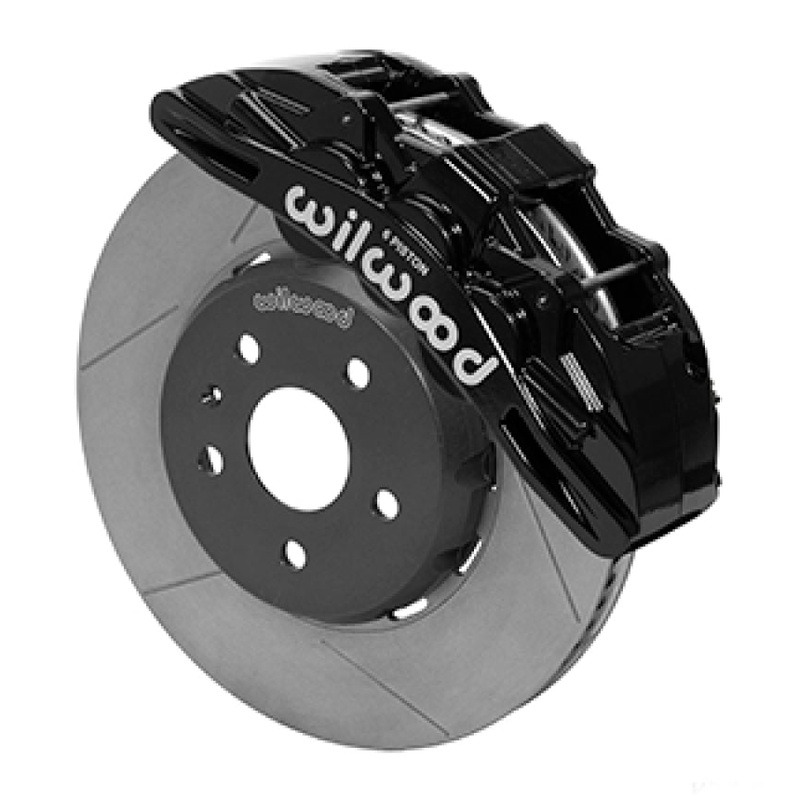 Wilwood SX6R Front Brake Kit 14in Slotted Rotors Black Calipers w/ Lines 16-19 Chevrolet Camaro SS
