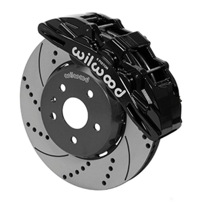 Wilwood SX6R Front Brake Kit 14in SRP Slotted/Drilled Black 16-19 Chevy Camaro SS