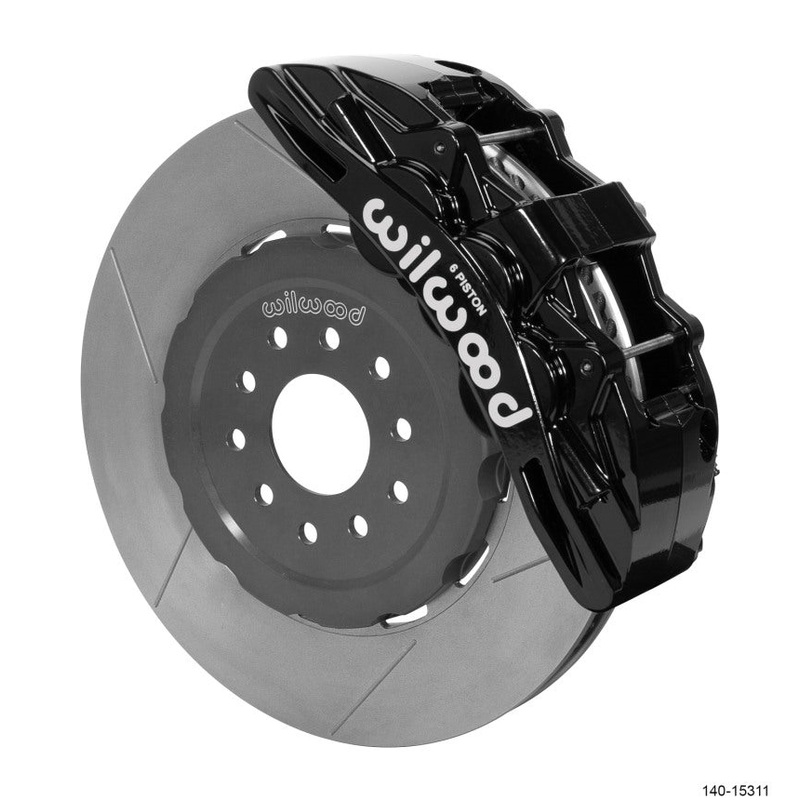 Wilwood SX6R Front Brake Kit 15in GT Slotted Black 05-13 Chevy Corvette