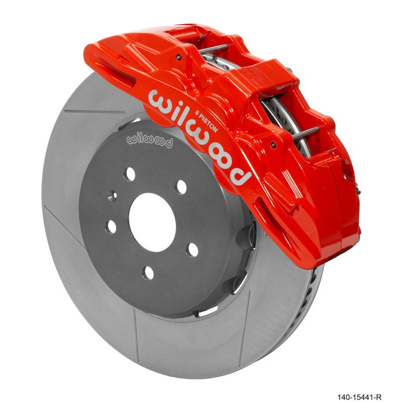 Wilwood SX6R Front Brake Kit 15in Lug Drive Red Rotor w/ Lines 16-19 Chevrolet Camaro