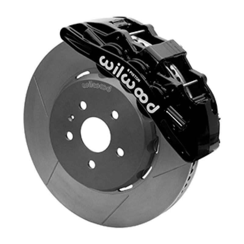 Wilwood SX6R Front Brake Kit 15in Lug Drive Slotted Black w/ Lines 10-14 Chevrolet Camaro SS