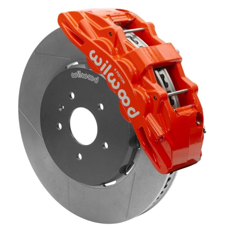 Wilwood SX6R Front Brake Kit 15in Slotted Red w/ Lines 14+ Chevy Corvette C7