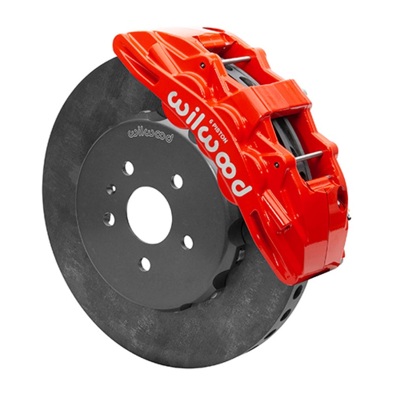 Wilwood SX6R WCCB Carbon-Ceramic 10-14 Chevy Camaro Front Big Brake Kit - Red