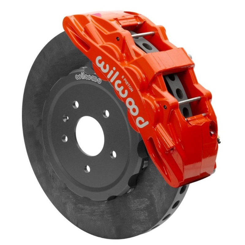 Wilwood SX6R WCCB Carbon-Ceramic 2014-2019 C7 Corvette All Front Big Brake Kit - Red