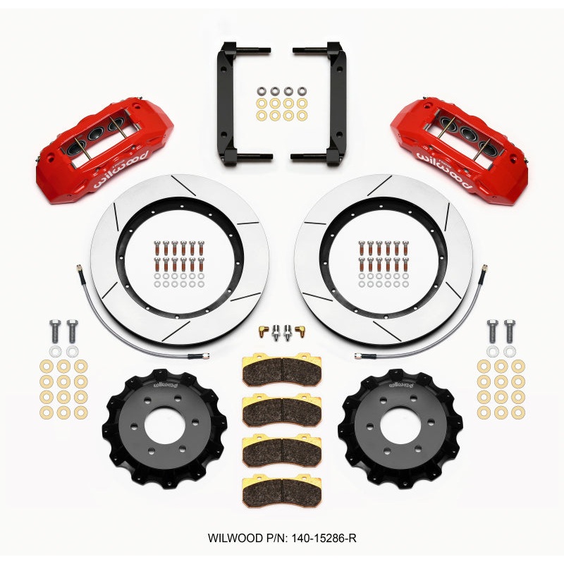 Wilwood TX6R Front Kit 15.50in Red 2004-08 Ford F150 - 4WD