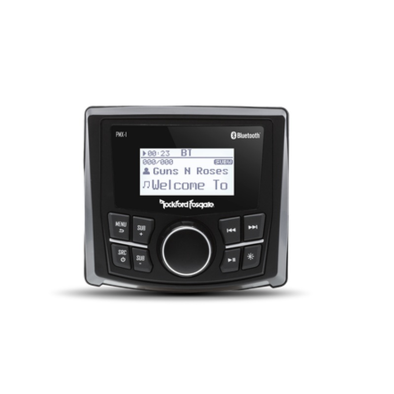 Rockford Fosgate 2.3in. Dot Matrix Display Punch Marine Grade Media Receiver