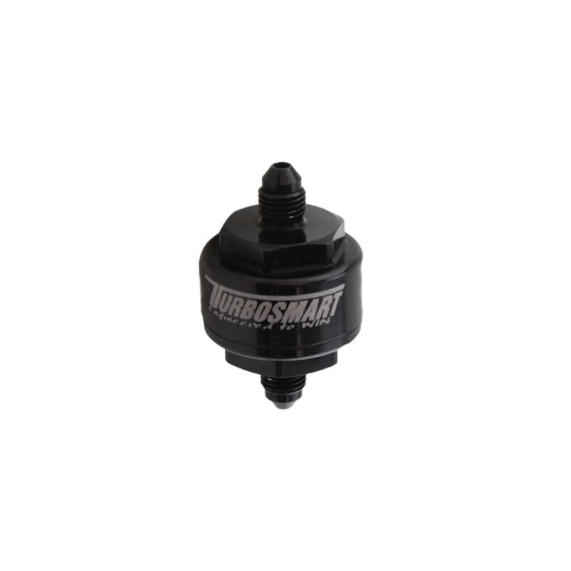 Billet Turbo Oil Feed Filter 44um -4AN  Black
