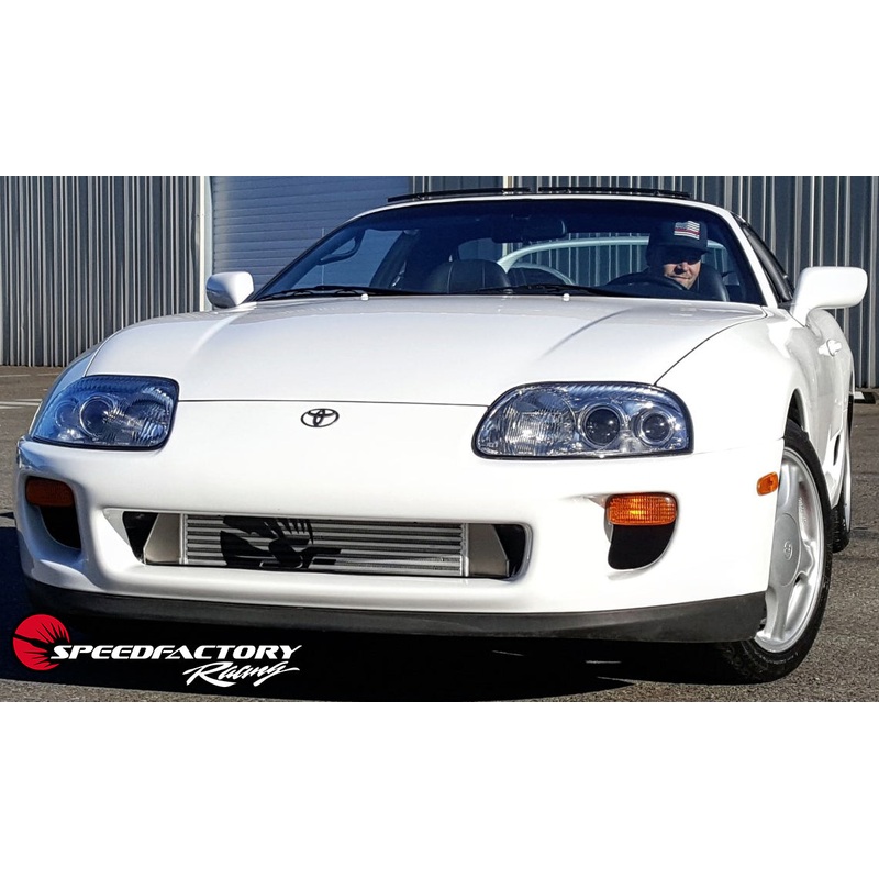 SpeedFactory Racing Standard Front Mount Intercooler Upgrade for 1993-1998 MKIV Toyota Supra Turbo  - 3" Inlet / 3" Outlet (Stock to 850HP)