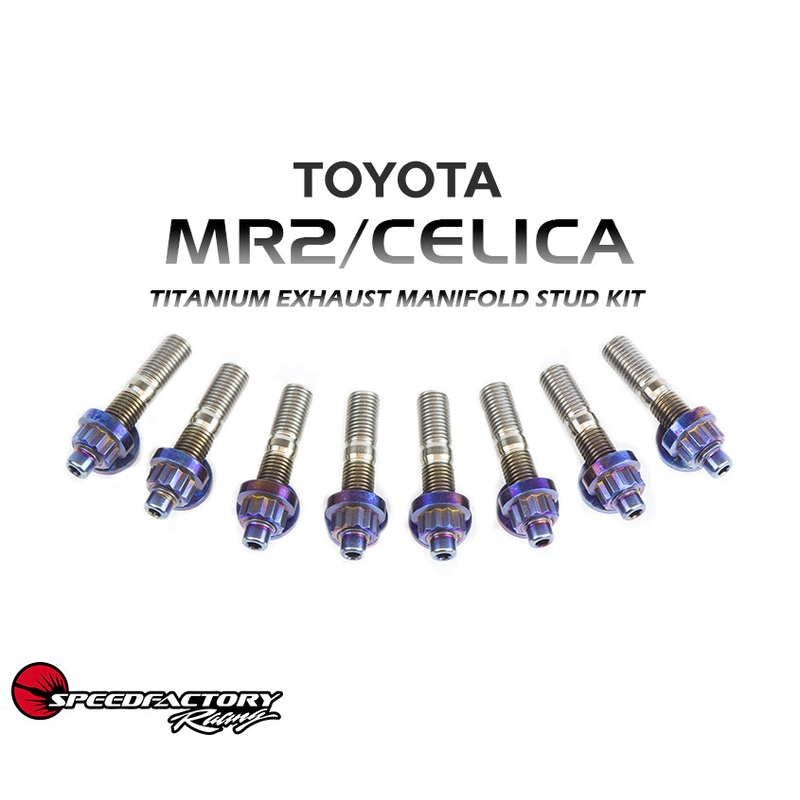 SpeedFactory Racing Toyota MR2 / Celica Titanium Exhaust Manifold Stud Kit