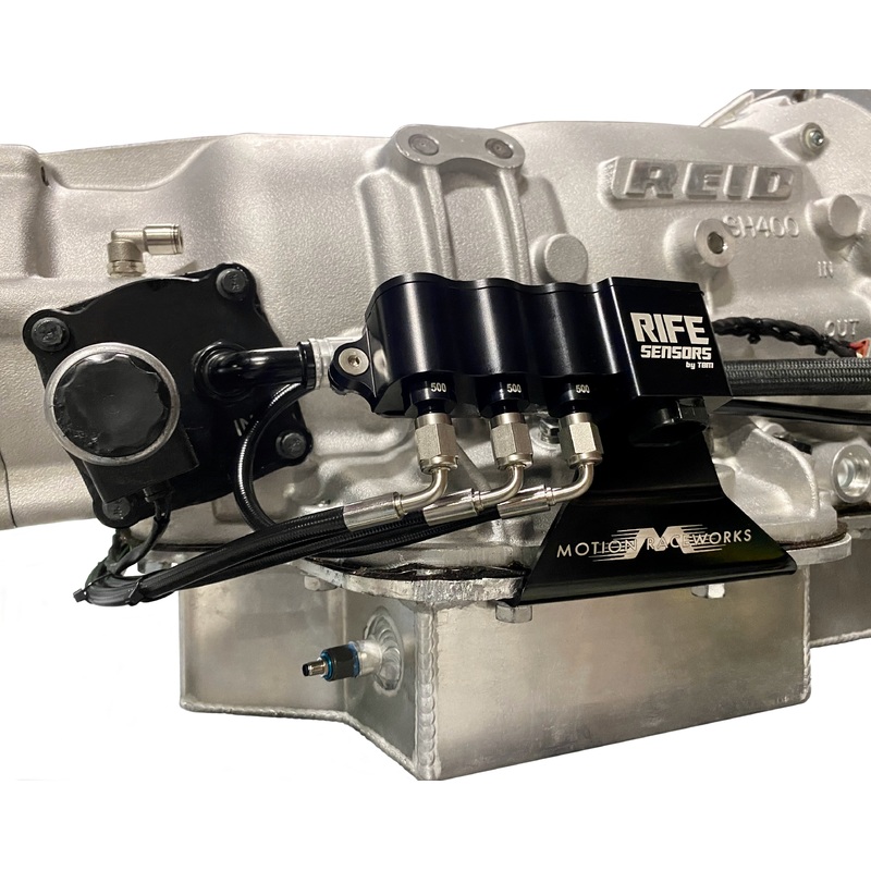 RIFE Pro Series Transmission Combo Pack for TH400 Lock Up Transmission Pressure Triple Sensor Block Kit with Mount