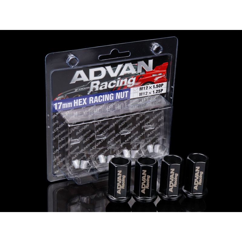 Advan Racing Lug Nuts 17mm - Black