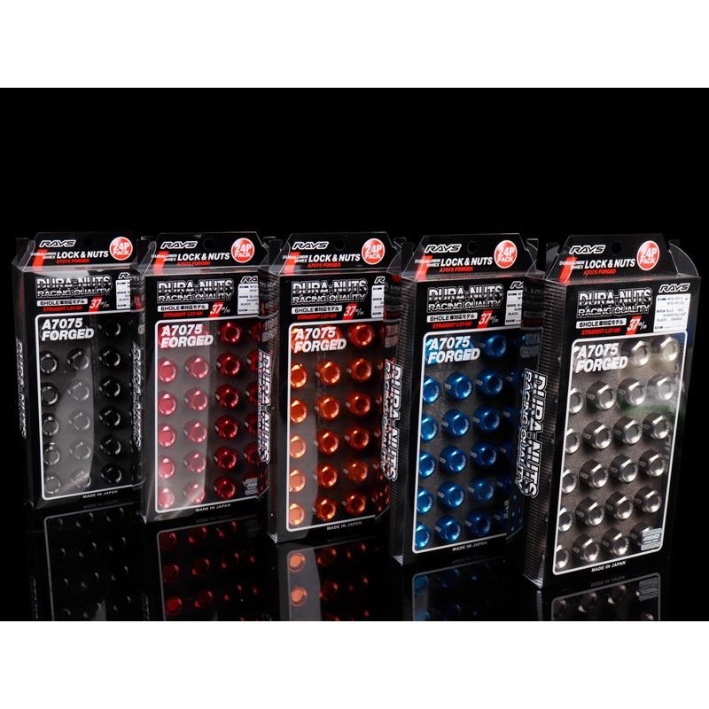 Rays L37 Dura Nut Straight Type Lug & Lock Set - M12X1.50