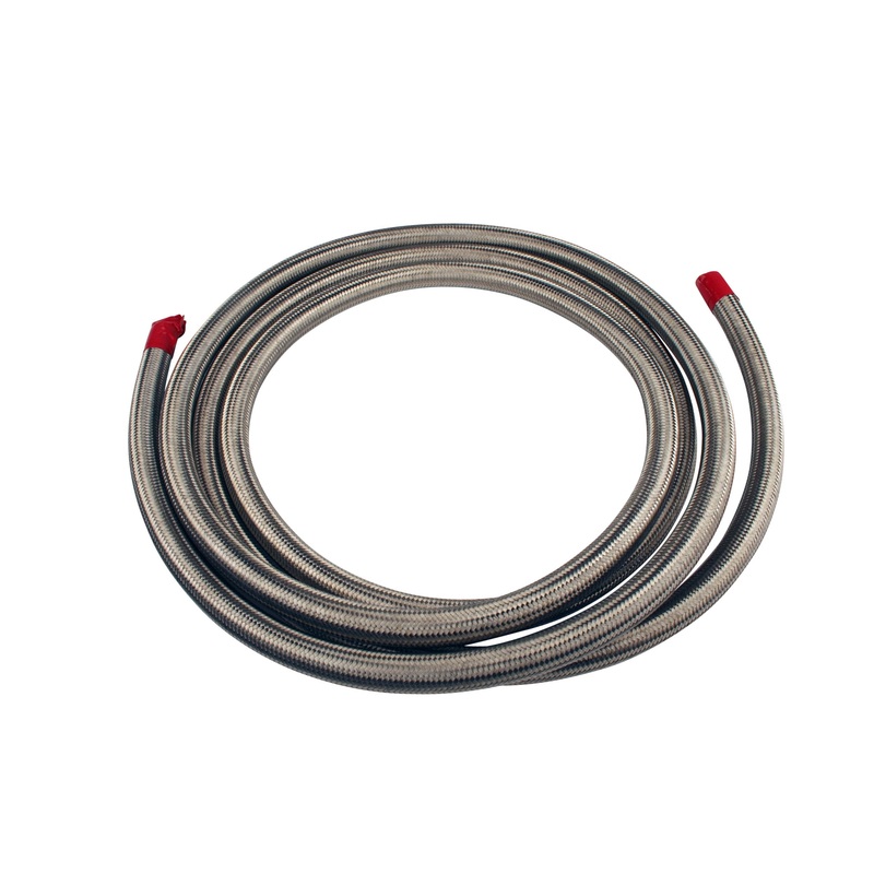 Aeromotive Hose, Fuel, Stainless Steel Braided, AN-10 x 12'