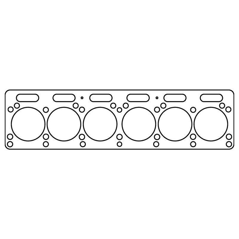 1950 Jaguar Mark V L6 3.5L .043" CFM-20 Cylinder Head Gasket, 84mm Bore