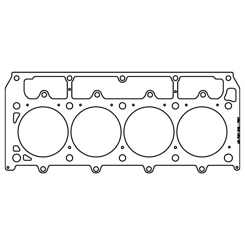 GM LSX Gen-4 Small Block V8 .052" MLX Cylinder Head Gasket, 4.165" Bore, 1/2" and 3/8" Studs, RHS