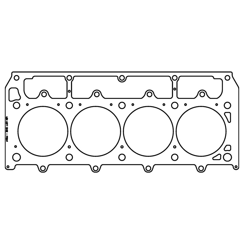 GM LSX Gen-4 Small Block V8 .054" MLX Cylinder Head Gasket, 4.165" Bore, 1/2" and 3/8" Studs, LHS
