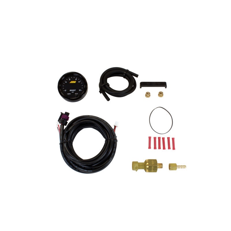 AEM X-Series Pressure 0-15psi Gauge Kit