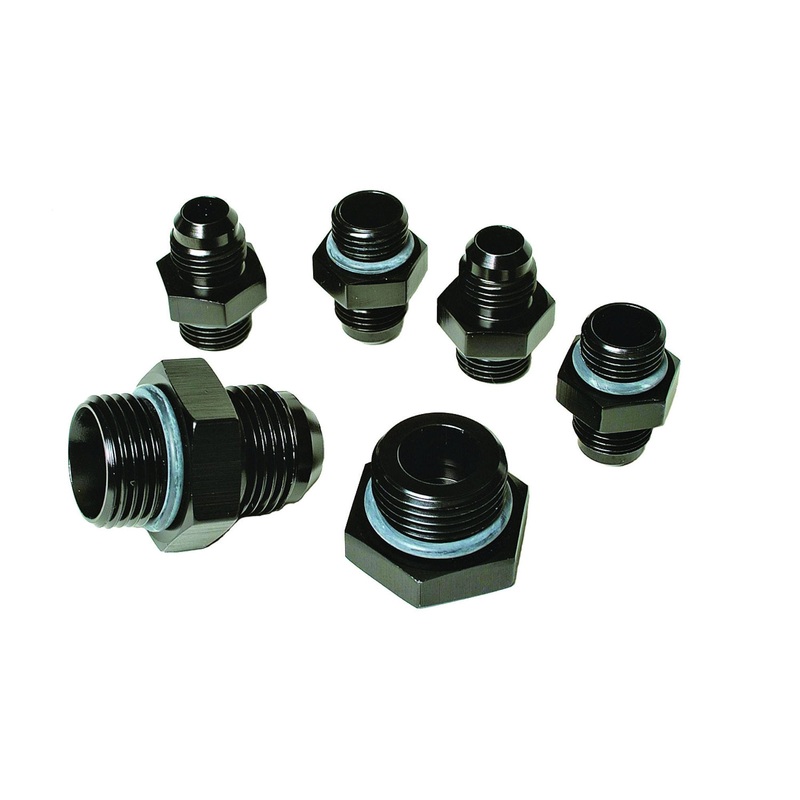 Aeromotive A4 Regulator Fitting Kit (for two (2) carbs) (4) AN-06, (1) AN-10, (1) AN-10 Plug