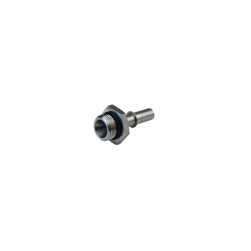 Aeromotive Adapter, 3/8 Male Quick Connect, AN-08 ORB