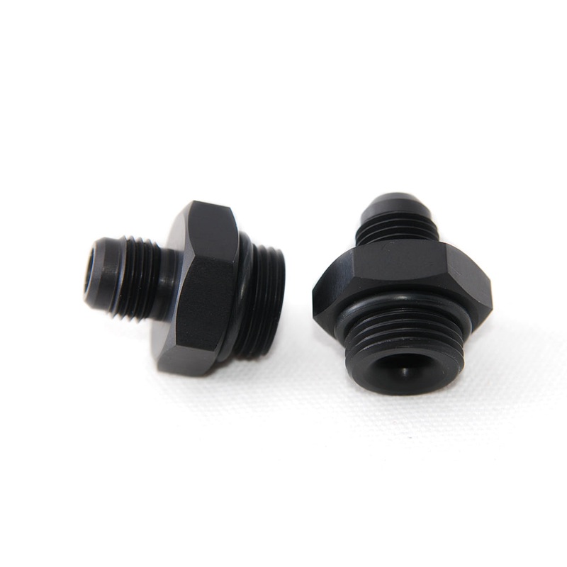 K-Tuned Fuel Rail Adapters (Hi-Flow 8AN To 6AN) 2x
