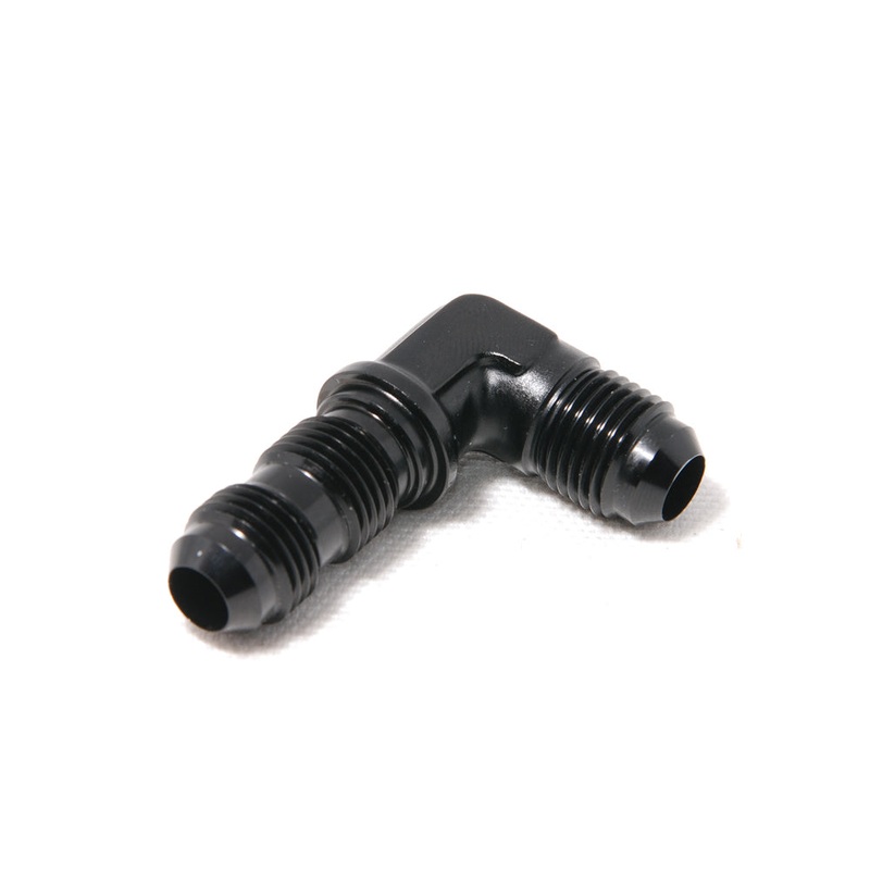 K-Tuned 6AN Bulkhead Fitting, 90 Deg Elbow
