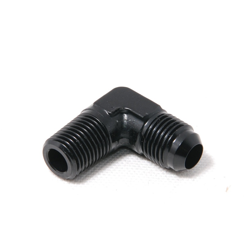 K-Tuned 6AN or 8AN to 1/4 NPT, 90 Deg Elbow