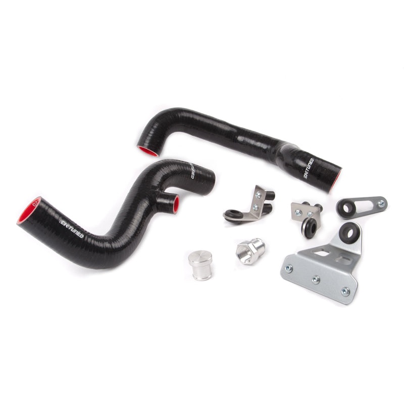 K-Tuned Driver Side RAD Hoses W/ Bolt-On RAD Bracket Kit (EG & EK)