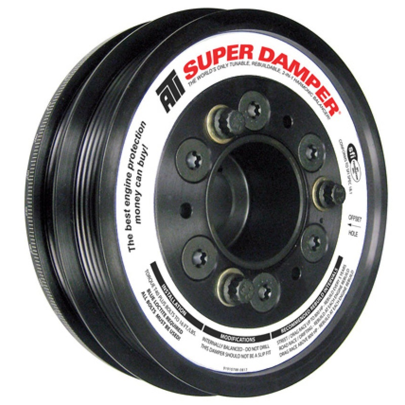 ATI Damper - 6.10in - Alum - 4 & 5 Grv - Acura Nsx 3.0L - 600 HP or Less - 1Pc