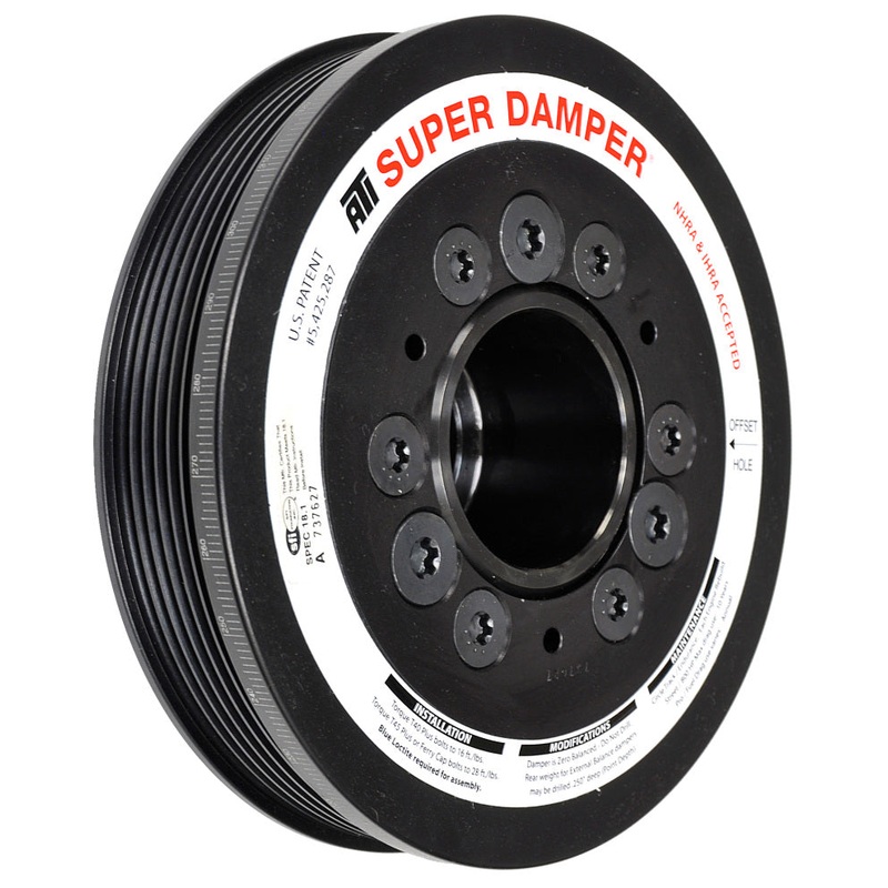 ATI Damper - 6.78in - AL - 6 Grv - 10 Per UD - LS1/2/3/6/L76 - 97-13 28T 8mm HTD Drive Rear - 3 Rng