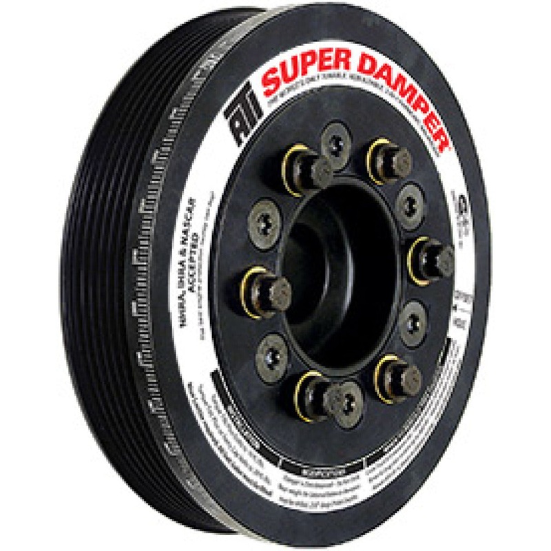 ATI Damper - 7.48in - Alum - 8 & 6 Grv - Ford Coyote 5.0L - 10 Per OD - w/A/C Pulley
