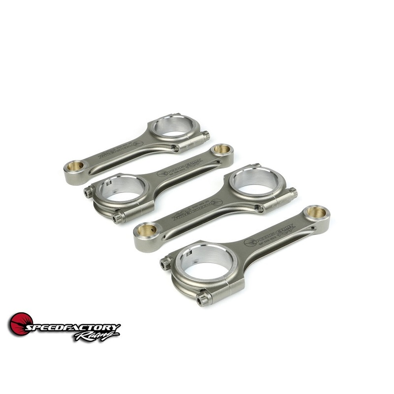 SpeedFactory Racing D16 Vitara Spec No-Notch Forged Steel H-Beam Long Connecting Rods